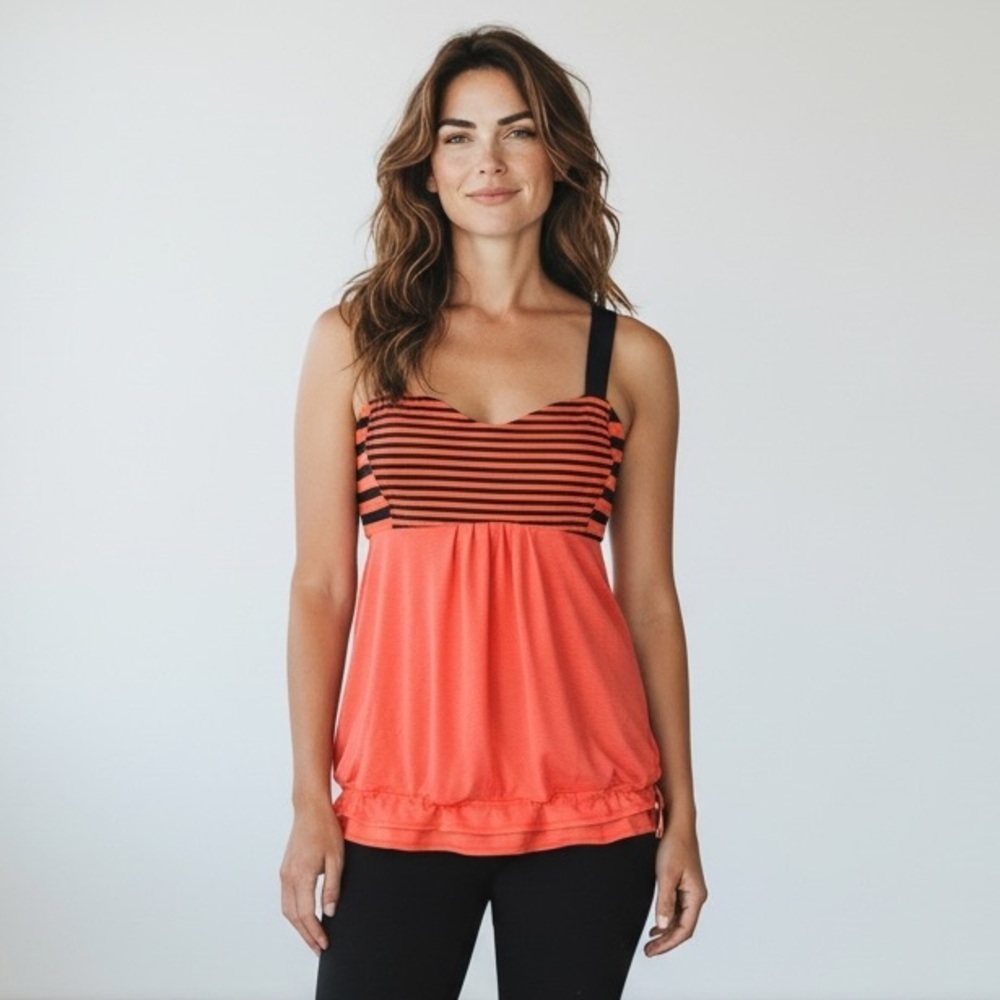 Lululemon Run Back On Track Tank Top w/ Built in Sports Bra